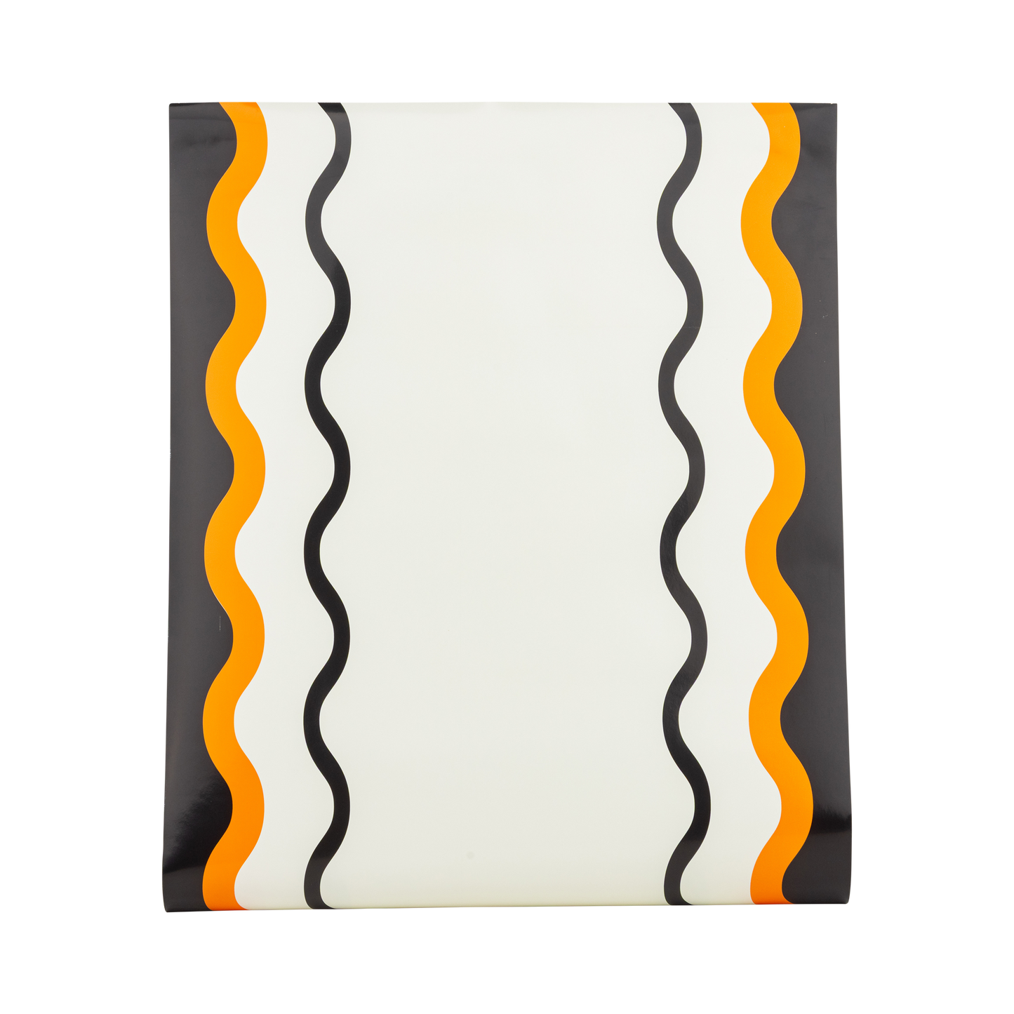 VHP1320 - Orange and Black Ric Rac Paper Table Runner