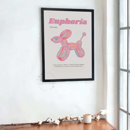 Pink Nostalgic Euphoria Wall Art Prints: 9"x11"