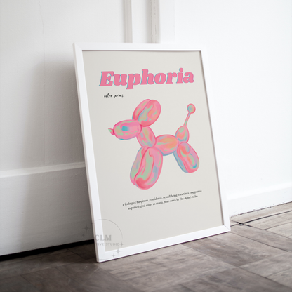 Pink Nostalgic Euphoria Wall Art Prints: 9"x11"