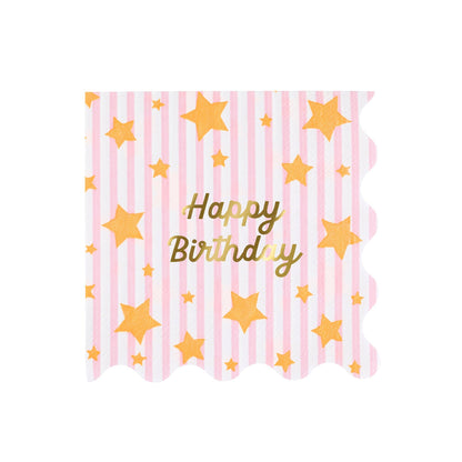 Bright Star Happy Birthday Large Napkins