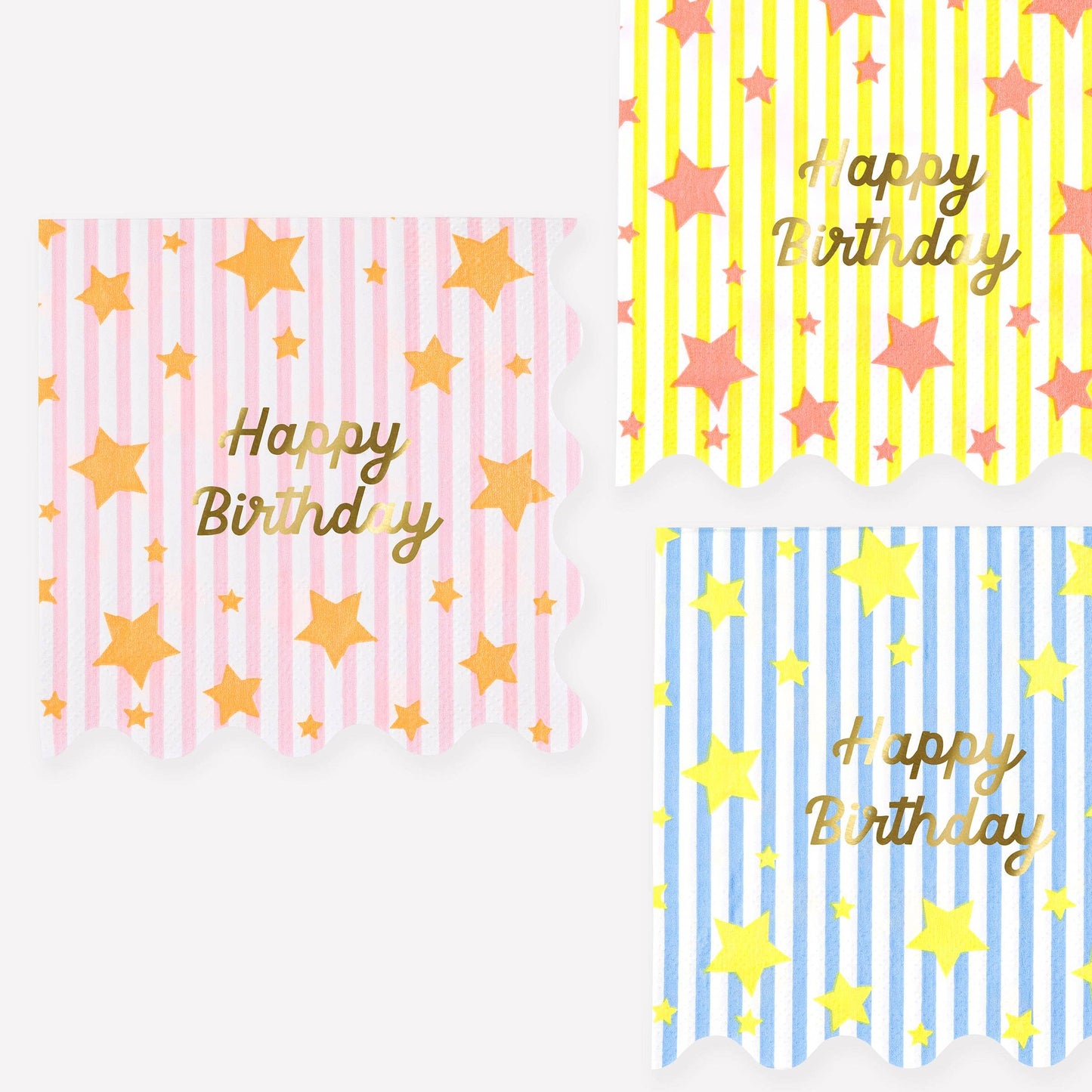 Bright Star Happy Birthday Large Napkins