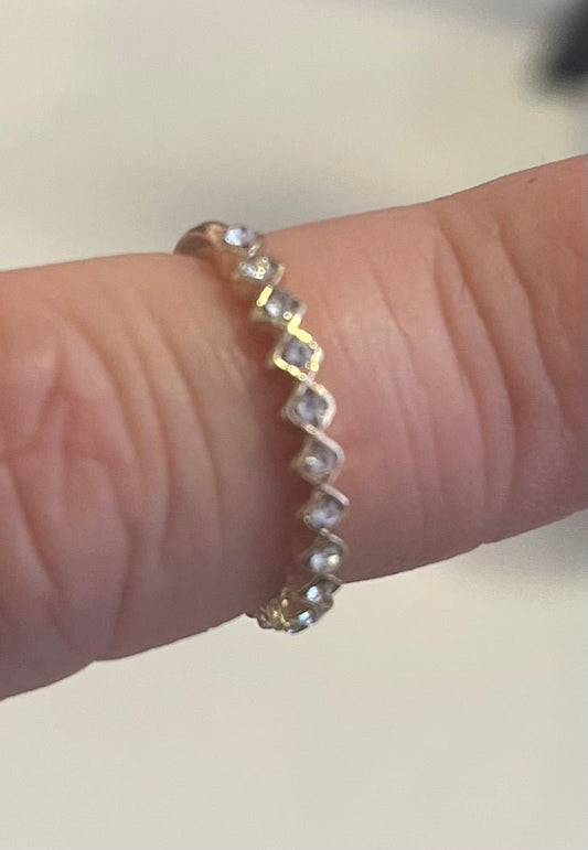 Dainty Gold Eternity Band Fashion Ring - Bria Blair Creative