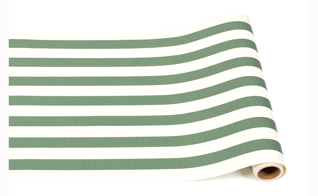 DARK GREEN CLASSIC STRIPE RUNNER - Bria Blair Creative