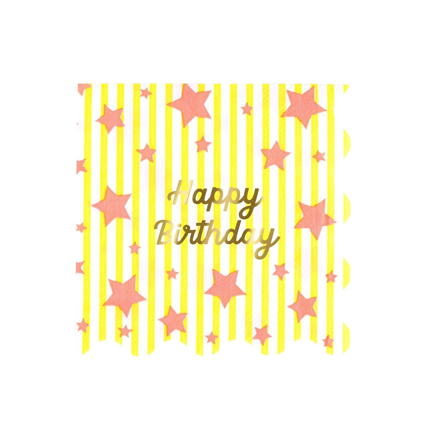 Bright Star Happy Birthday Large Napkins