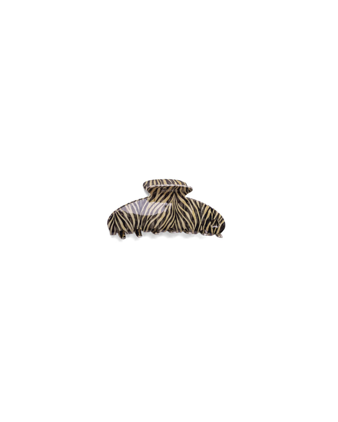 ZEBRA ACETATE CLAW: OVERSIZED