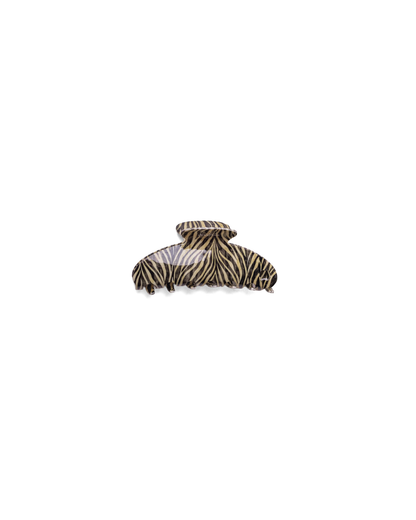 ZEBRA ACETATE CLAW: OVERSIZED