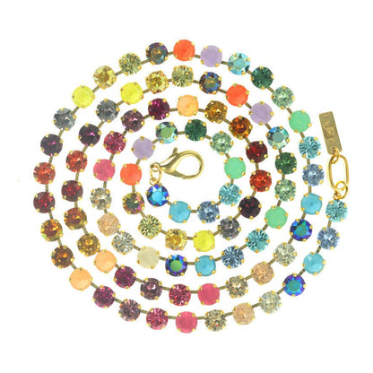 Vanessa Necklace Rainbow Ombre: Black