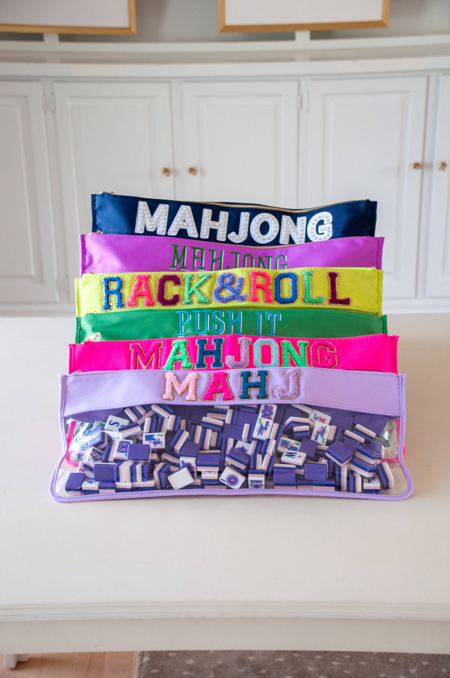 Lilac Mahjong Bag