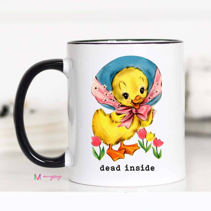 Dead Inside Funny Coffee Mug: 11oz - Bria Blair Creative