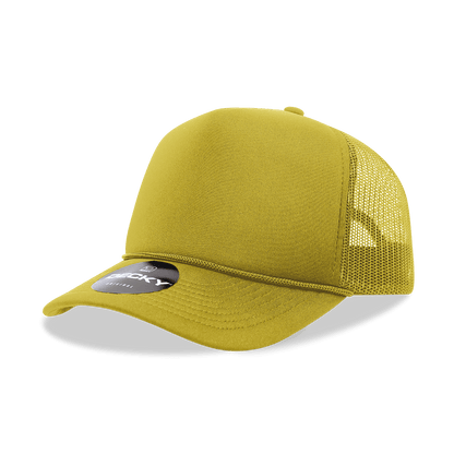 Decky 6025 - Mid Profile, 5 Panel Foam Trucker Hat - 6025: Cardinal - Bria Blair Creative