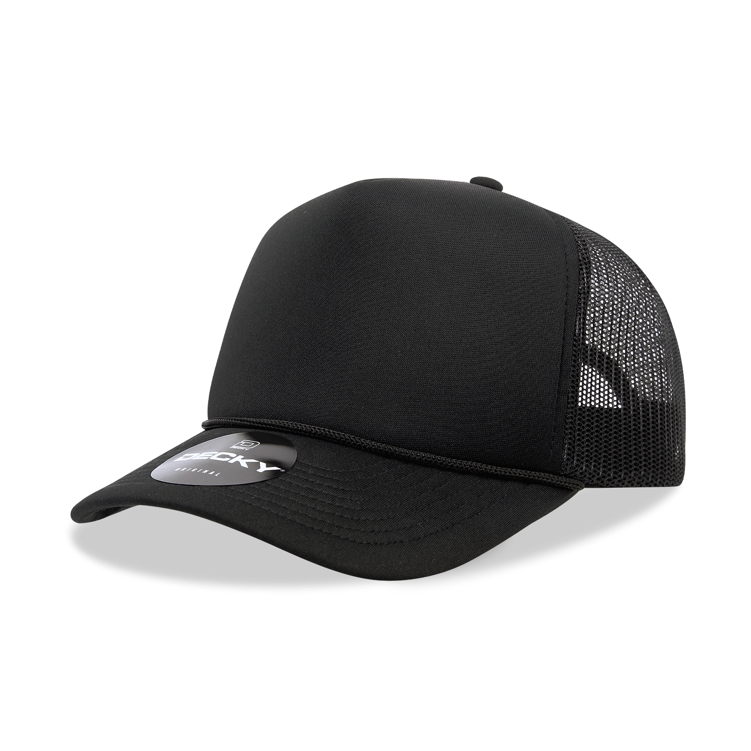 Decky 6025 - Mid Profile, 5 Panel Foam Trucker Hat - 6025: Pink - Bria Blair Creative