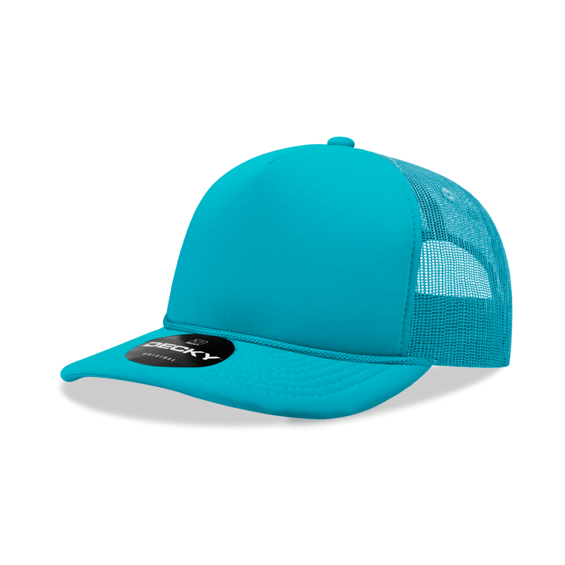 Decky 6025 - Mid Profile, 5 Panel Foam Trucker Hat - 6025: Red/Wht/Ryl - Bria Blair Creative