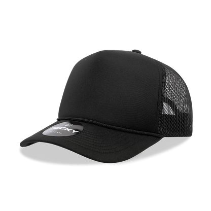 Decky 6025 - Mid Profile, 5 Panel Foam Trucker Hat - 6025: Red/Wht/Ryl - Bria Blair Creative
