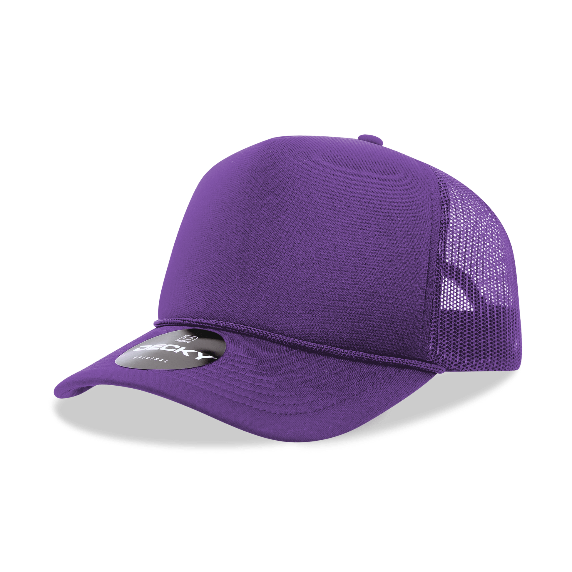 Decky 6025 - Mid Profile, 5 Panel Foam Trucker Hat - 6025: Sky/Wht/Sky - Bria Blair Creative