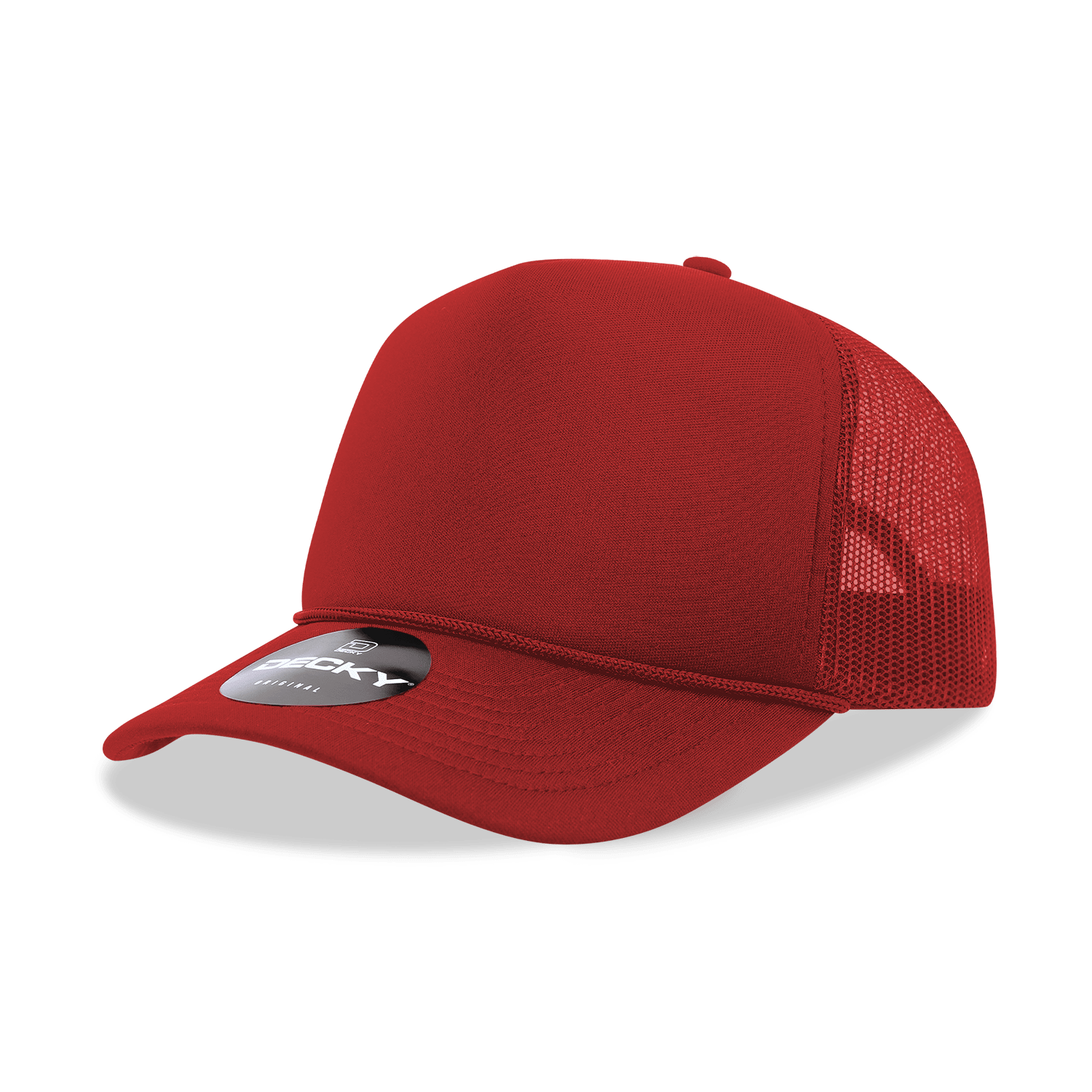 Decky 6025 - Mid Profile, 5 Panel Foam Trucker Hat - 6025: Sky/Wht/Sky - Bria Blair Creative