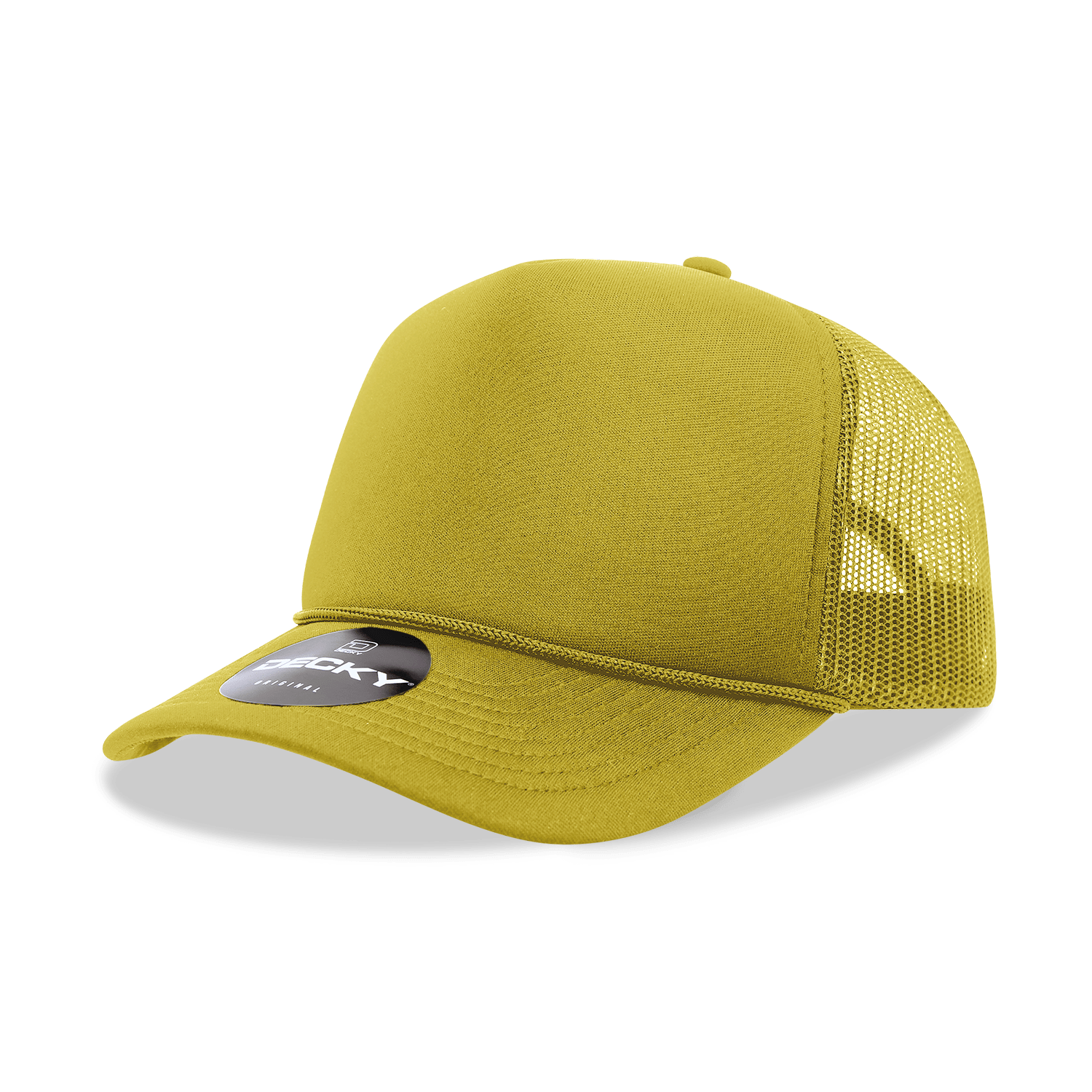 Decky 6025 - Mid Profile, 5 Panel Foam Trucker Hat - 6025: Sky/Wht/Sky - Bria Blair Creative