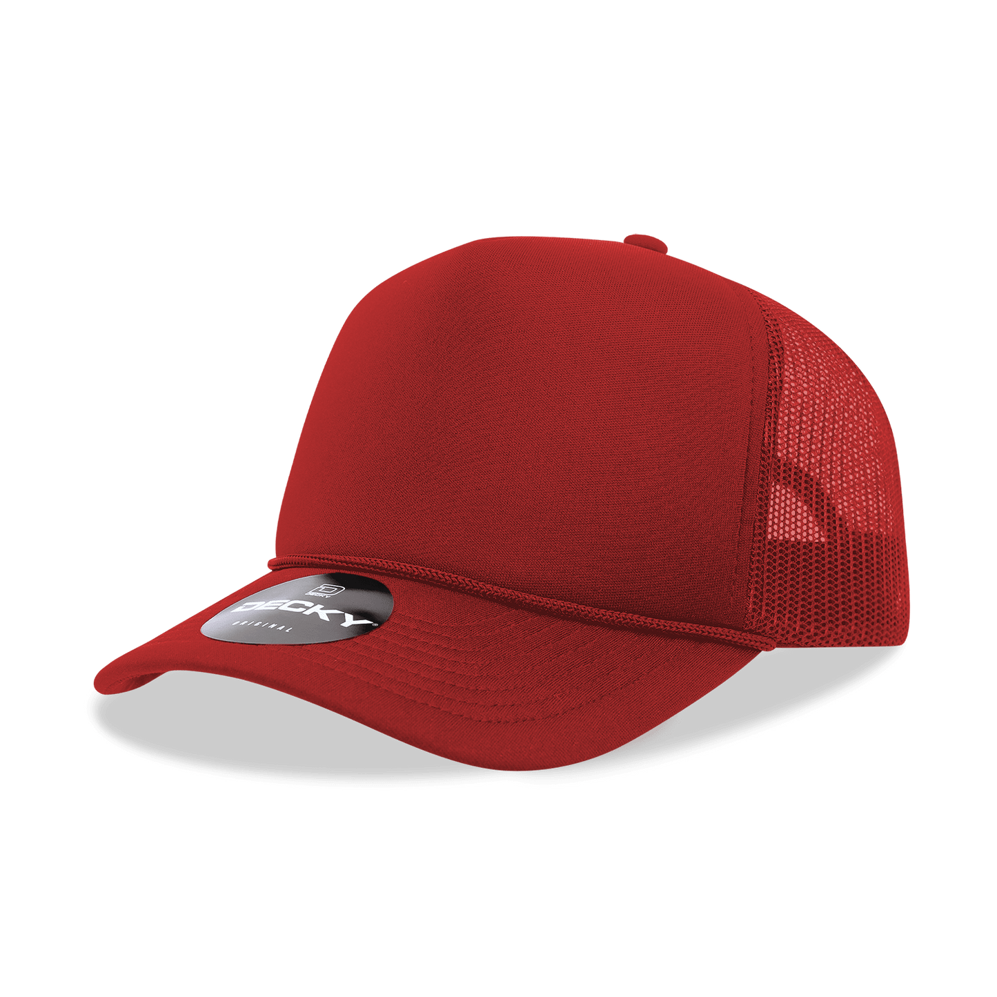 Decky 6025 - Mid Profile, 5 Panel Foam Trucker Hat - 6025: Teal/White - Bria Blair Creative