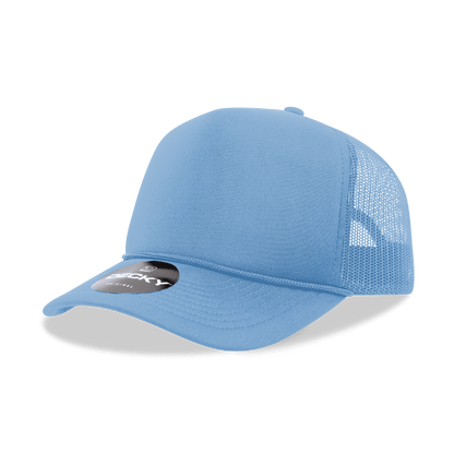 Decky 6025 - Mid Profile, 5 Panel Foam Trucker Hat - 6025: White - Bria Blair Creative