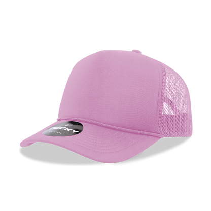 Decky 6025 - Mid Profile, 5 Panel Foam Trucker Hat - 6025: White - Bria Blair Creative