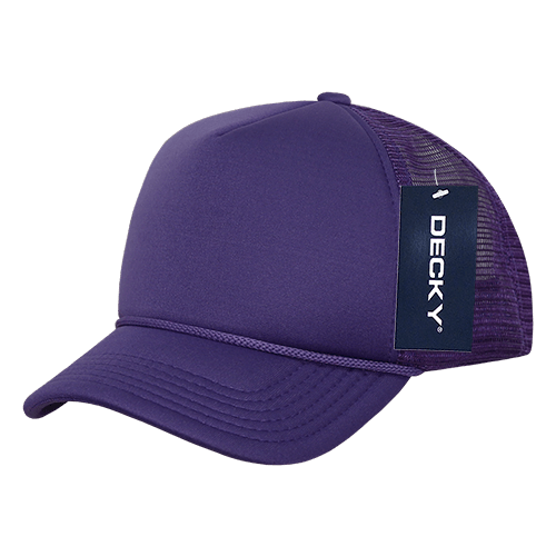 Decky 7010 - Kids, Youth Trucker Foam Hats, Mesh Back - 7010: Black - Bria Blair Creative