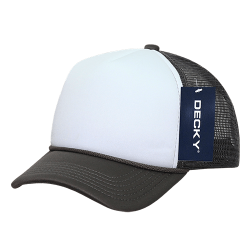 Decky 7010 - Kids, Youth Trucker Foam Hats, Mesh Back - 7010: Black - Bria Blair Creative