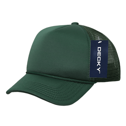Decky 7010 - Kids, Youth Trucker Foam Hats, Mesh Back - 7010: Black/White - Bria Blair Creative