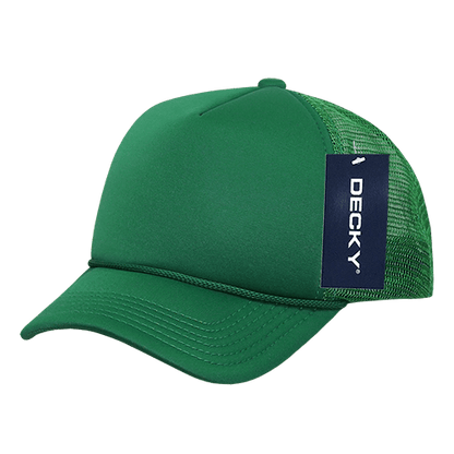 Decky 7010 - Kids, Youth Trucker Foam Hats, Mesh Back - 7010: Black/White - Bria Blair Creative