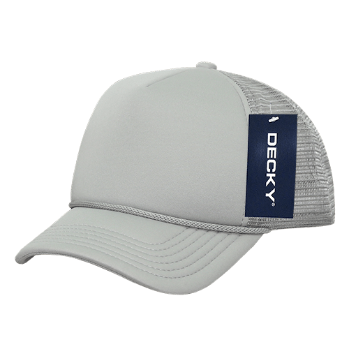 Decky 7010 - Kids, Youth Trucker Foam Hats, Mesh Back - 7010: Black/White - Bria Blair Creative