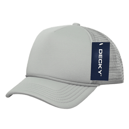 Decky 7010 - Kids, Youth Trucker Foam Hats, Mesh Back - 7010: Black/White - Bria Blair Creative