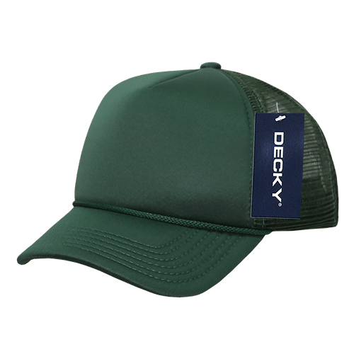 Decky 7010 - Kids, Youth Trucker Foam Hats, Mesh Back - 7010: Red/White - Bria Blair Creative
