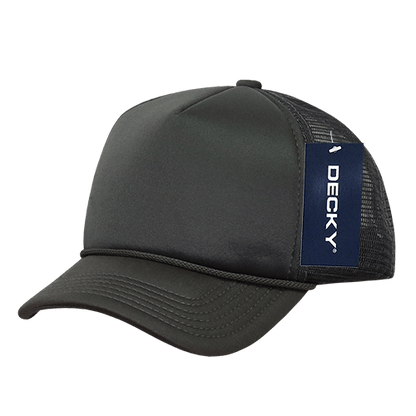 Decky 7010 - Kids, Youth Trucker Foam Hats, Mesh Back - 7010: Red/White - Bria Blair Creative