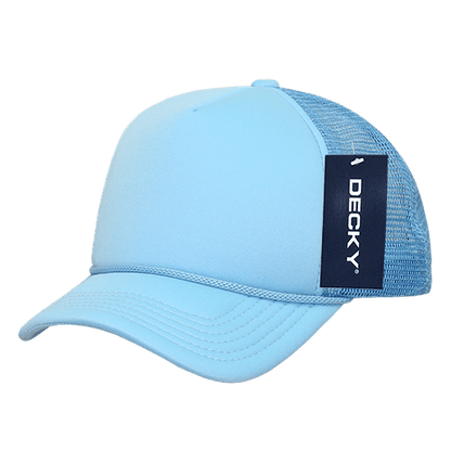 Decky 7010 - Kids, Youth Trucker Foam Hats, Mesh Back - 7010: Royal/White - Bria Blair Creative