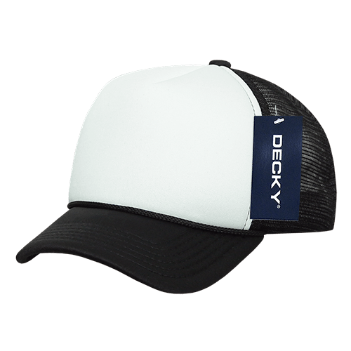 Decky 7010 - Kids, Youth Trucker Foam Hats, Mesh Back - 7010: Royal/White - Bria Blair Creative