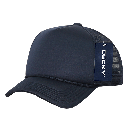 Decky 7010 - Kids, Youth Trucker Foam Hats, Mesh Back - 7010: Sky/White - Bria Blair Creative