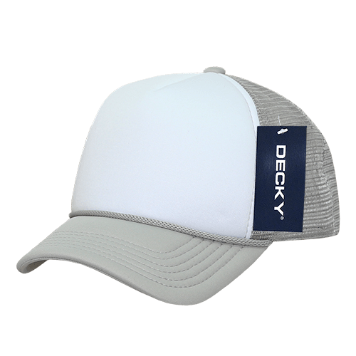 Decky 7010 - Kids, Youth Trucker Foam Hats, Mesh Back - 7010: Sky/White - Bria Blair Creative