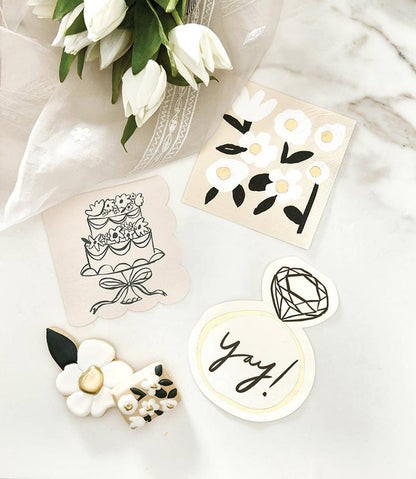 Die - Cut Cocktail Napkin - Yay!: Material - Bria Blair Creative