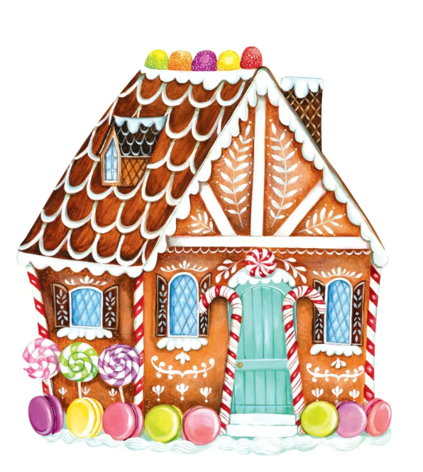 Die Cut Gingerbread House - Bria Blair Creative