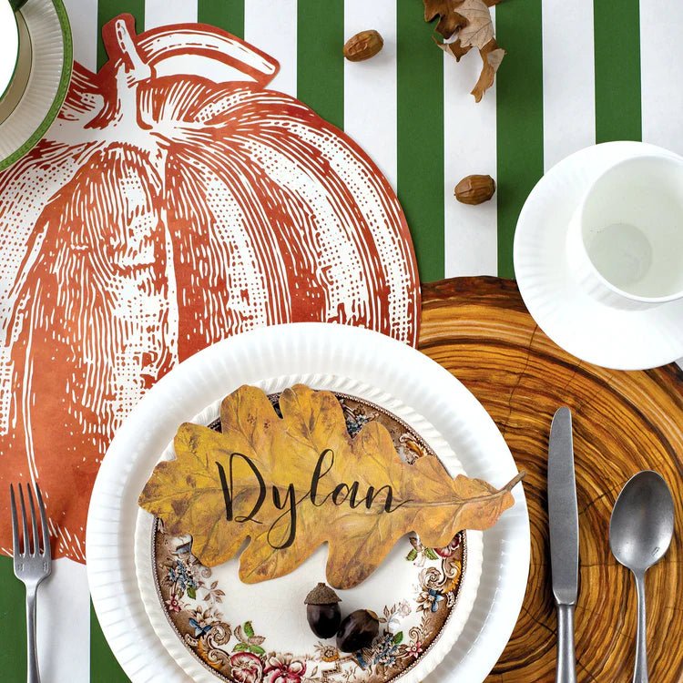 Die - cut Pumpkin Placemat - Bria Blair Creative