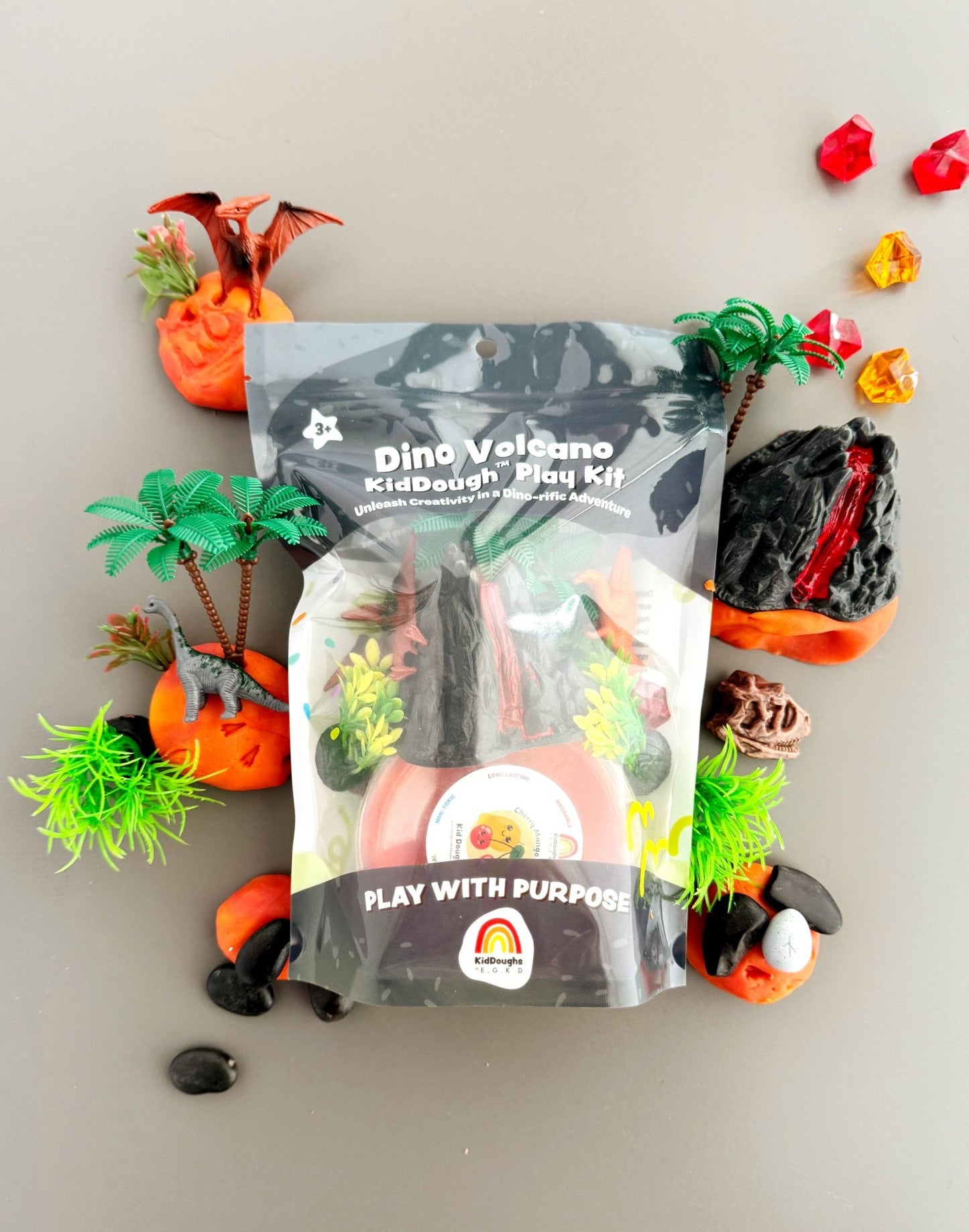 Dino Volcano KidDough Play Kit - Bria Blair Creative
