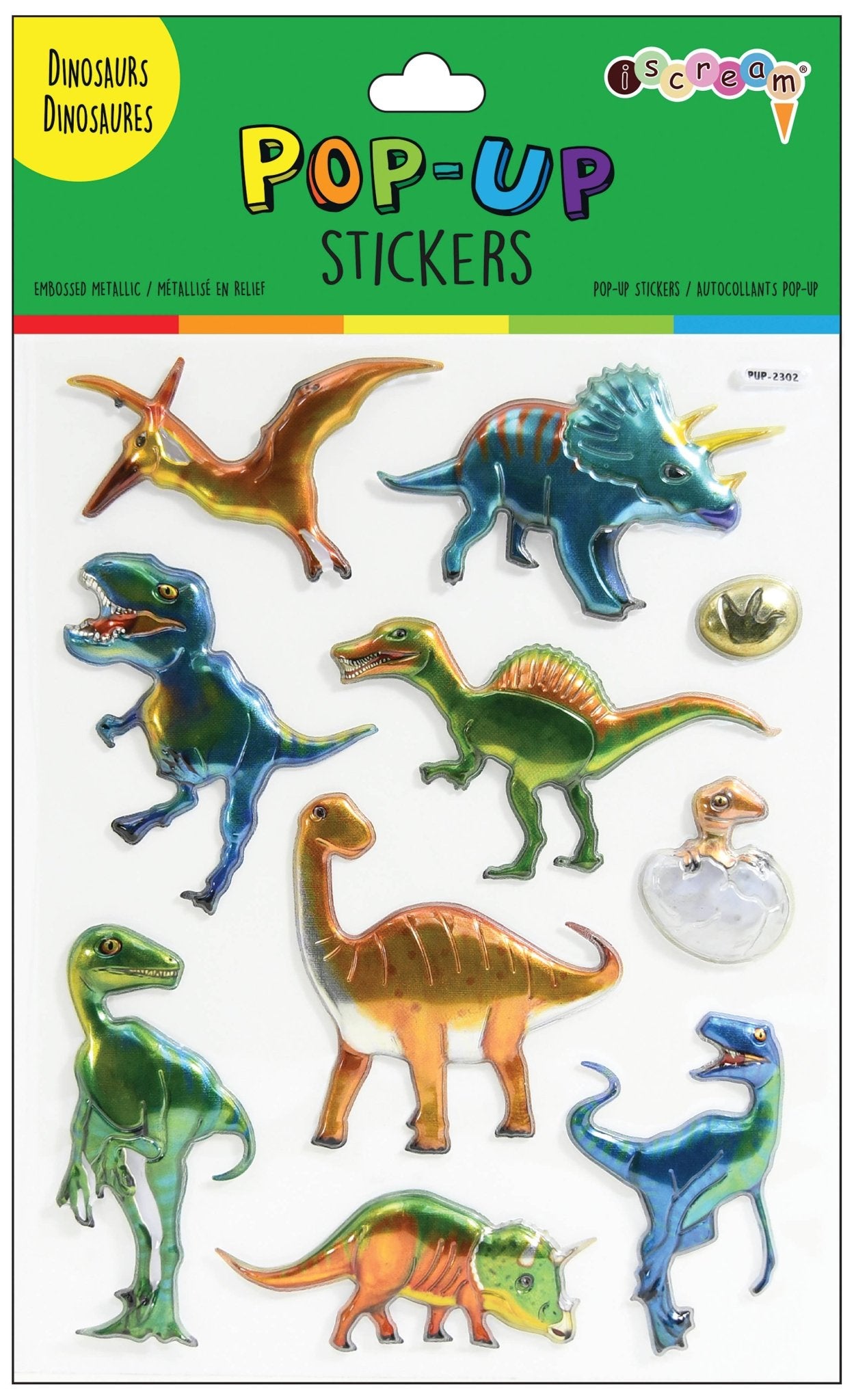 Dinosuar Pop Up Stickers - Bria Blair Creative