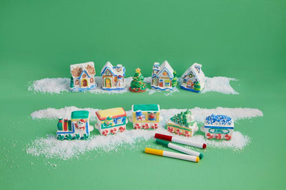 DIY Christmas Village Set - Bria Blair Creative