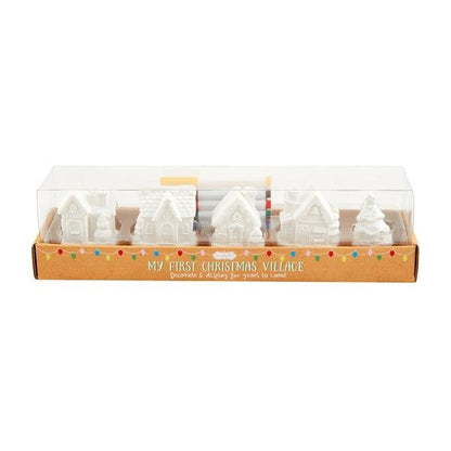 DIY Christmas Village Set - Bria Blair Creative