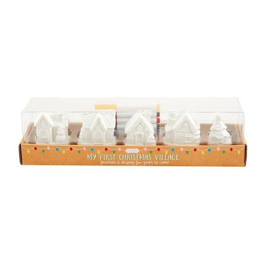 DIY Christmas Village Set - Bria Blair Creative