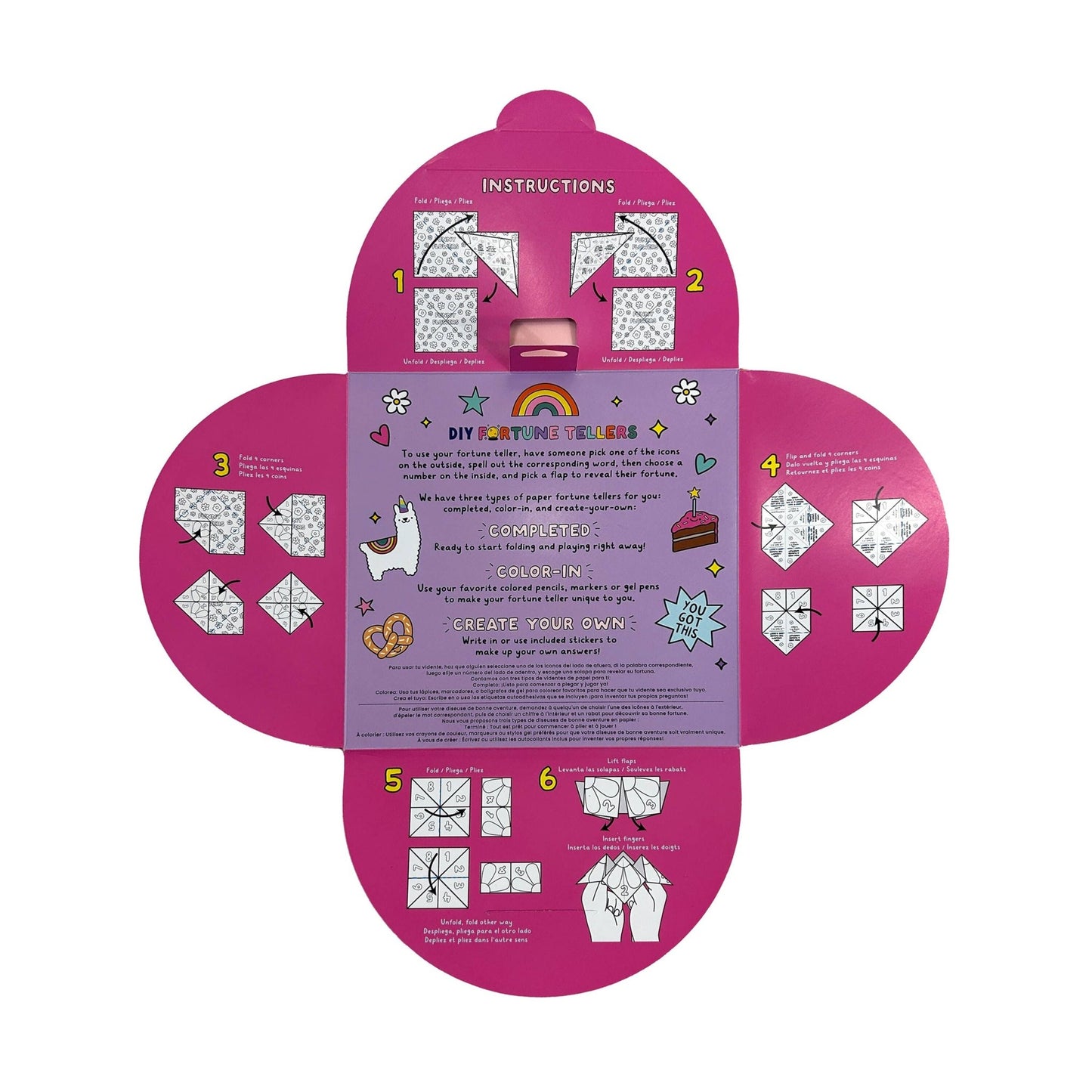 D.I.Y. Fortune Tellers Activity Kit - Set of 24 Designs - Bria Blair Creative