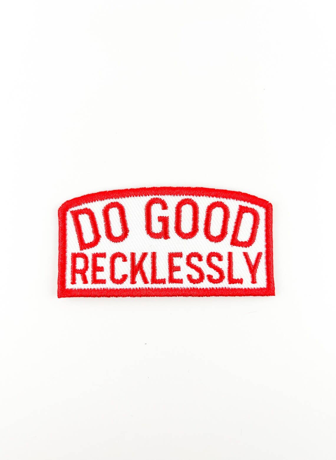 Do Good Recklessly Embroidered Iron - On Patch Trucker Party - Bria Blair Creative