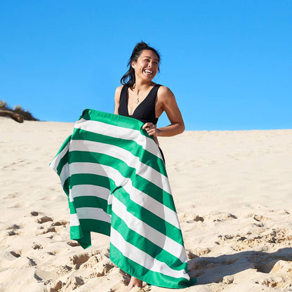 Dock & Bay Quick Dry Towels - Cabana - Cancun Green: Large (63x35") - Bria Blair Creative