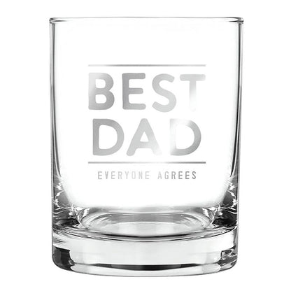 DOF Rocks Glass - Best Dad - Bria Blair Creative