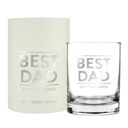 DOF Rocks Glass - Best Dad - Bria Blair Creative