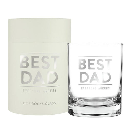 DOF Rocks Glass - Best Dad - Bria Blair Creative