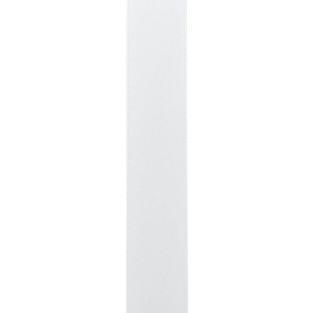 Double Face Satin Ribbon - Dfs, White, 7/8 In, 100 Yards - Bria Blair Creative